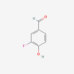 3-Fluoro-4-hydroxybenzaldehyde chemical structure (CAS 405-05-0)
