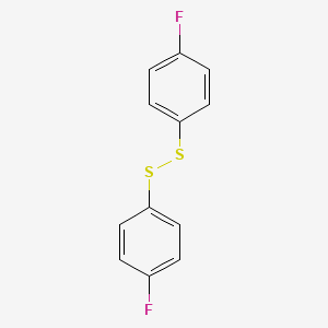 1,2-Bis(4-fluorophenyl)disulfane chemical structure (CAS 405-31-2)