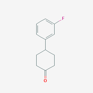 4-(3-Fluorophenyl)cyclohexanone chemical structure (CAS 40503-87-5)