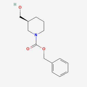 (S)-1-Cbz-3-(hydroxymethyl)piperidine chemical structure (CAS 405061-52-1)