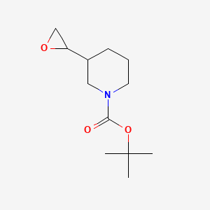 tert-Butyl 3-(oxiran-2-yl)piperidine-1-carboxylate chemical structure (CAS 405087-74-3)