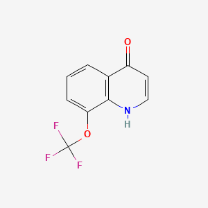 8-(Trifluoromethoxy)quinolin-4-ol chemical structure (CAS 40516-41-4)