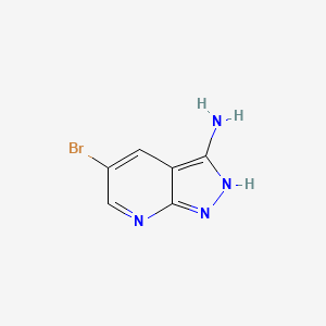 5-Bromo-1H-pyrazolo[3,4-b]pyridin-3-amine chemical structure (CAS 405224-24-0)