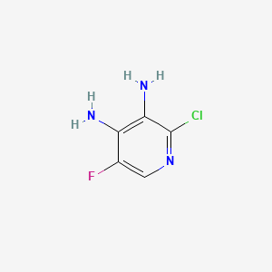 2-Chloro-5-fluoropyridine-3,4-diamine chemical structure (CAS 405230-93-5)