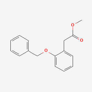 Methyl 2-(2-(benzyloxy)phenyl)acetate chemical structure (CAS 40525-65-3)