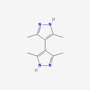 3,3',5,5'-Tetramethyl-1H,1'H-4,4'-bipyrazole chemical structure (CAS 4054-67-5)