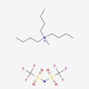N,N-Dibutyl-N-methylbutan-1-aminium bis((trifluoromethyl)sulfonyl)amide chemical structure (CAS 405514-94-5)