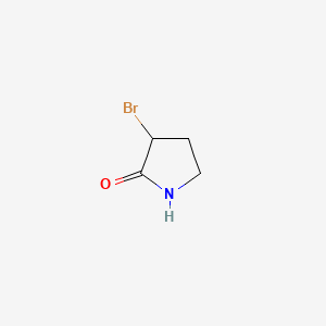 3-Bromopyrrolidin-2-one chemical structure (CAS 40557-20-8)