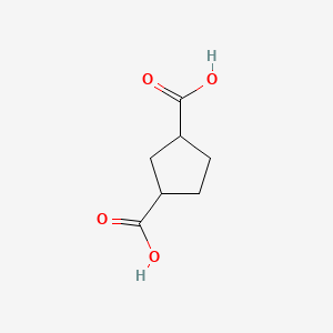 Cyclopentane-1,3-dicarboxylic acid chemical structure (CAS 4056-78-4)