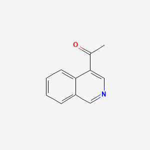 1-(Isoquinolin-4-yl)ethan-1-one chemical structure (CAS 40570-74-9)