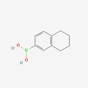 (5,6,7,8-Tetrahydronaphthalen-2-yl)boronic acid chemical structure (CAS 405888-56-4)