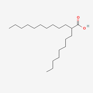 2-Octyldodecanoic acid chemical structure (CAS 40596-46-1)