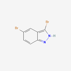 3,5-Dibromo-1H-indazole chemical structure (CAS 40598-76-3)