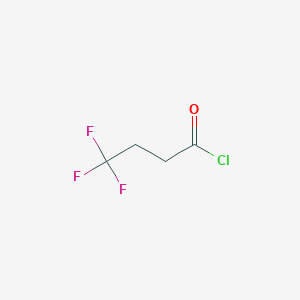 4,4,4-TRifluorobutanoyl chloride chemical structure (CAS 406-91-7)