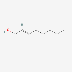 3,7-Dimethyloct-2-en-1-ol chemical structure (CAS 40607-48-5)