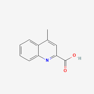 4-Methylquinoline-2-carboxylic acid chemical structure (CAS 40609-76-5)