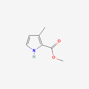 Methyl 3-methyl-1H-pyrrole-2-carboxylate chemical structure (CAS 40611-69-6)