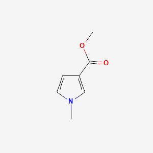 Methyl 1-methyl-1H-pyrrole-3-carboxylate chemical structure (CAS 40611-74-3)
