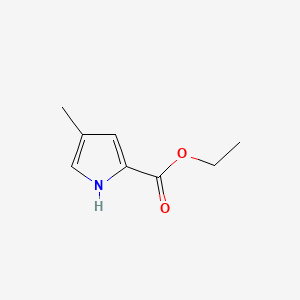 Ethyl 4-Methyl-2-pyrrolecarboxylate chemical structure (CAS 40611-85-6)