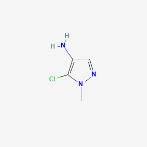 5-Chloro-1-methyl-1H-pyrazol-4-amine chemical structure (CAS 406189-04-6)
