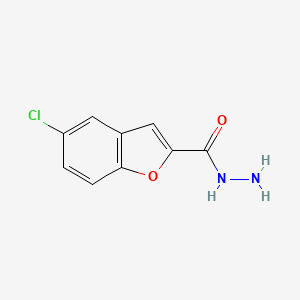 5-Chlorobenzofuran-2-carbohydrazide chemical structure (CAS 406192-80-1)