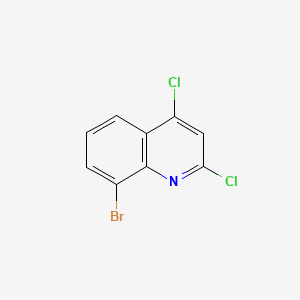 8-Bromo-2,4-dichloroquinoline chemical structure (CAS 406204-86-2)