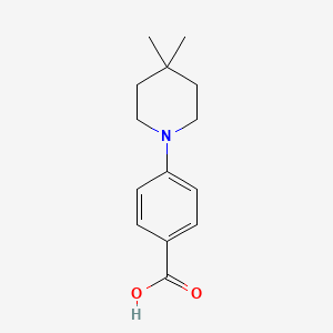 4-(4,4-Dimethylpiperidin-1-yl)benzoic acid chemical structure (CAS 406233-26-9)