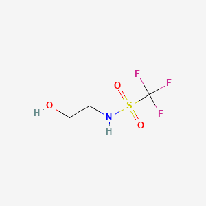 1,1,1-Trifluoro-N-(2-hydroxyethyl)methanesulfonamide chemical structure (CAS 40630-40-8)