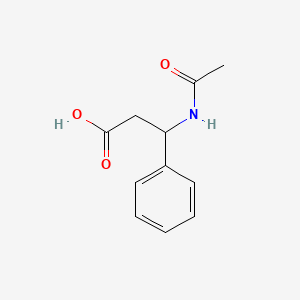 Ac-DL-β-Phe-OH chemical structure (CAS 40638-98-0)