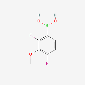 (2,4-Difluoro-3-methoxyphenyl)boronic acid chemical structure (CAS 406482-18-6)