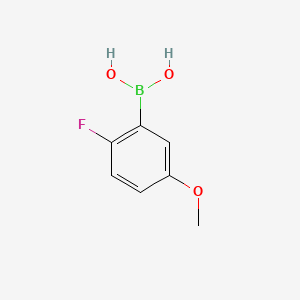 2-Fluoro-5-methoxyphenylboronic acid chemical structure (CAS 406482-19-7)