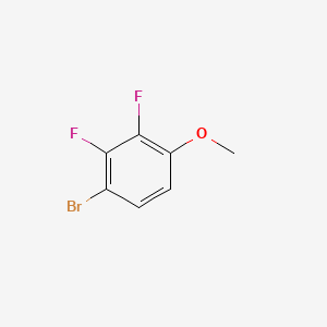 1-Bromo-2,3-difluoro-4-methoxybenzene chemical structure (CAS 406482-22-2)