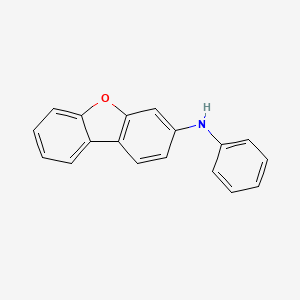 N-Phenyldibenzo[b,d]furan-3-amine chemical structure (CAS 406488-21-9)