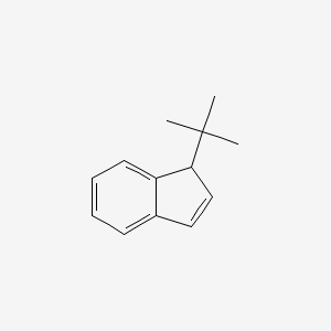 1-(tert-Butyl)-1H-indene chemical structure (CAS 40650-31-5)