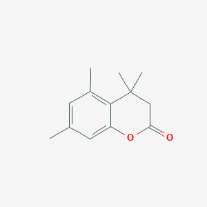 4,4,5,7-Tetramethylchroman-2-one chemical structure (CAS 40662-14-4)