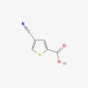 4-Cyanothiophene-2-carboxylic acid chemical structure (CAS 406719-77-5)