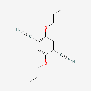 1,4-Diethynyl-2,5-dipropoxybenzene chemical structure (CAS 406721-43-5)