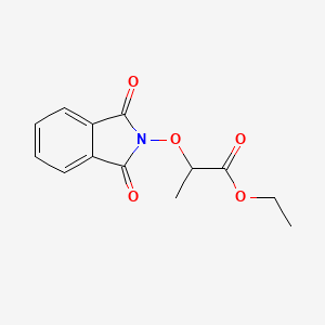 Ethyl 2-((1,3-dioxoisoindolin-2-yl)oxy)propanoate chemical structure (CAS 40674-15-5)