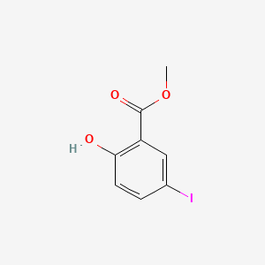 Methyl 2-hydroxy-5-iodobenzoate chemical structure (CAS 4068-75-1)