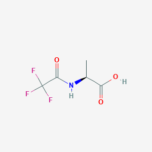 (S)-2-(2,2,2-Trifluoroacetamido)propanoic acid chemical structure (CAS 407-23-8)