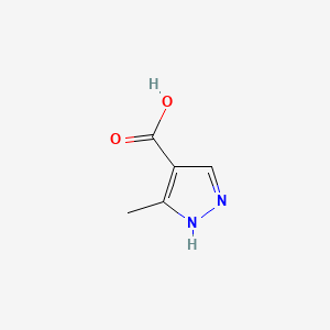 3-Methyl-1H-pyrazole-4-carboxylic acid chemical structure (CAS 40704-11-8)