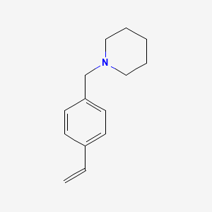 1-(4-Vinylbenzyl)piperidine chemical structure (CAS 4072-75-7)