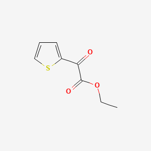 Ethyl 2-oxo-2-(thiophen-2-yl)acetate chemical structure (CAS 4075-58-5)