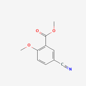 Methyl 5-cyano-2-methoxybenzoate chemical structure (CAS 40757-12-8)