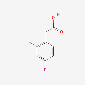 2-(4-Fluoro-2-methylphenyl)acetic acid chemical structure (CAS 407640-40-8)