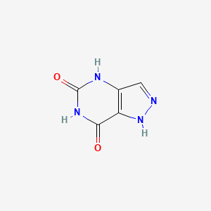 1H-Pyrazolo[4,3-d]pyrimidine-5,7(4H,6H)-dione chemical structure (CAS 40769-81-1)