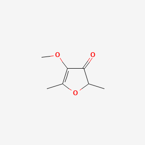 4-Methoxy-2,5-dimethylfuran-3(2H)-one chemical structure (CAS 4077-47-8)