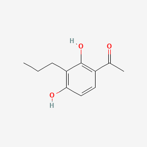 1-(2,4-Dihydroxy-3-propylphenyl)ethanone chemical structure (CAS 40786-69-4)