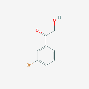 1-(3-Bromophenyl)-2-hydroxyethan-1-one chemical structure (CAS 4079-51-0)