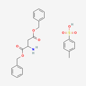 Dibenzyl 2-aminosuccinate 4-methylbenzenesulfonate chemical structure (CAS 4079-62-3)